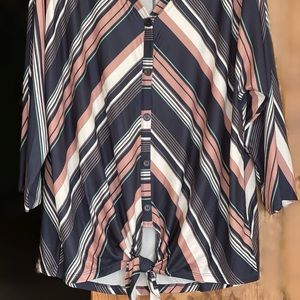 Cato Top Tie At Waist